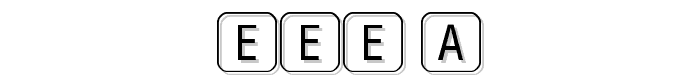 RRKeyLetters Normal font